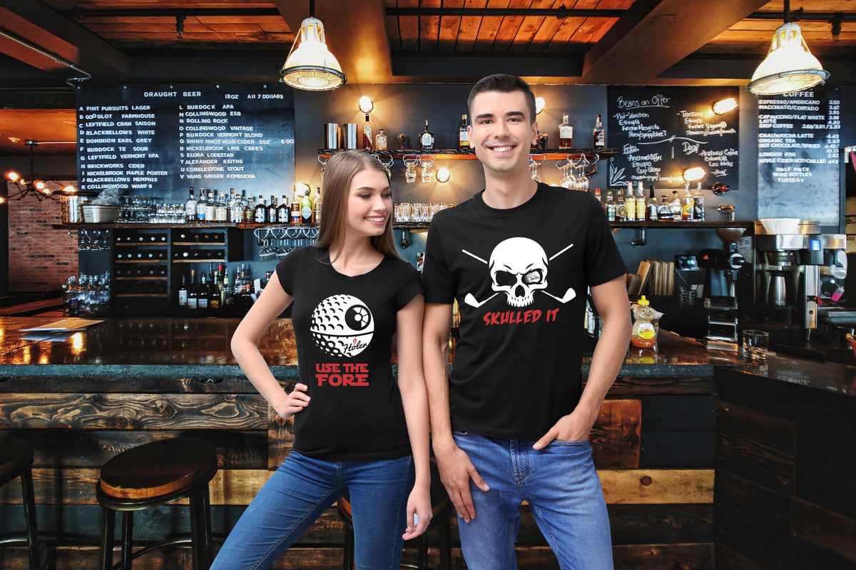 Buy Golf Tee Shirts | Taco'bout Golf T-Shirt | Women's Nine & Wine t-shirt | Scratch Golfer T-Shirt | Golf Tshirts and Funny Golf Clothes | 9Holer Golf Gear | 9holer | Golf T-Shirts | Fun Golf Themed T-Shirts | Golf Tee Shirts