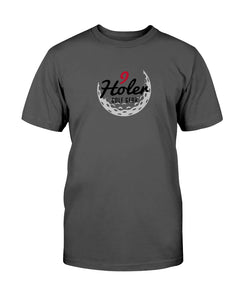 9 Holer Circle Logo (white) T-Shirt | Golf T-Shirts | 9holer
